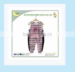 100% cotton stripe short sleeve baby boy onesie romper