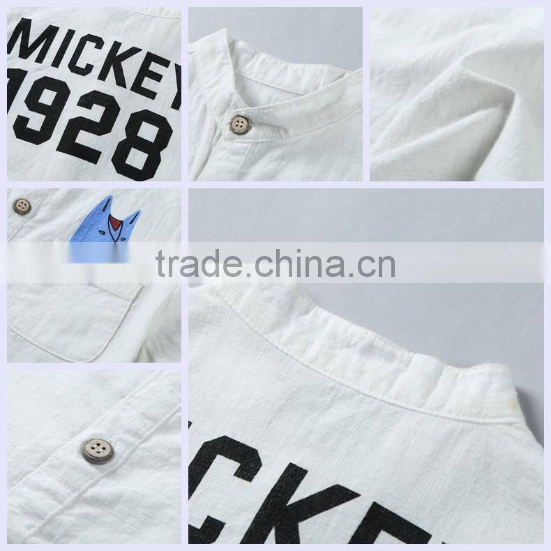 Popular cotton white t shirt kids