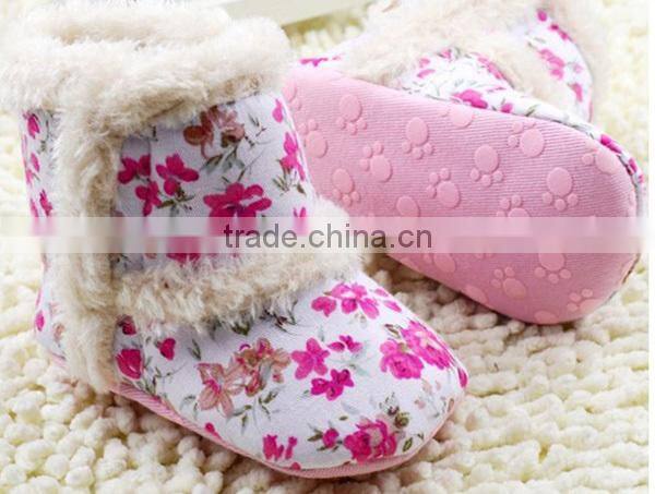 Red color new design boots baby winter shoes for baby girls boots
