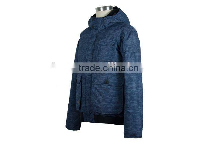 2017 new men's outdoor bomber down jacket winter parka with hood