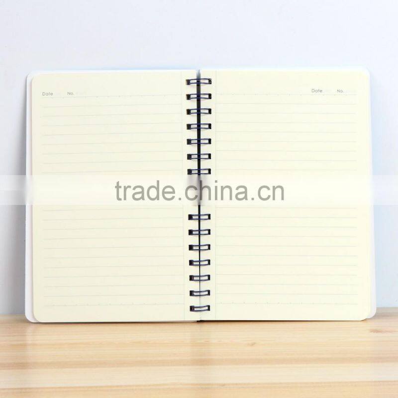 A5 cheap student notebook customizable spiral planner hollow card paper cover organizer printing