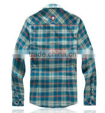 2013 Mens Fashion casual Plaid Custom Shirt/Clothing Shirt Manufacturers