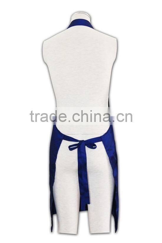 100% cotton canvas Apron Bule printing design kitchen cooking bib apron