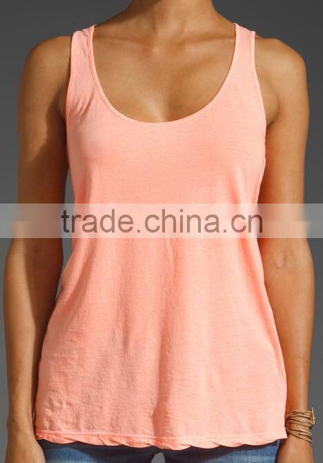 one size fit all sheer jersey tank top