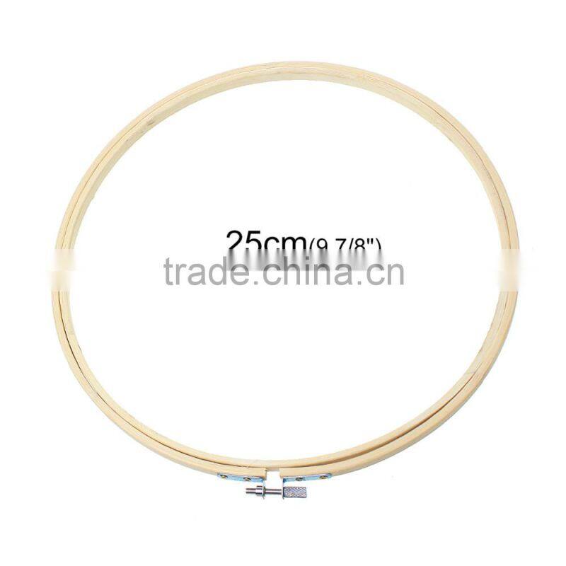 Wholesale Cross Stitch Supplies Circle Round Natural Bamboo Embroidery Hoops