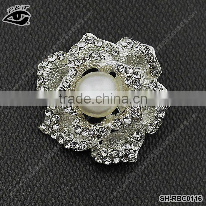 New Rhinestone Rrooches Flower Design for Clothing