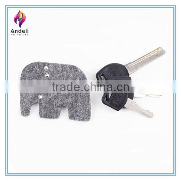 elephant shape handmade blank keyrings wholesale