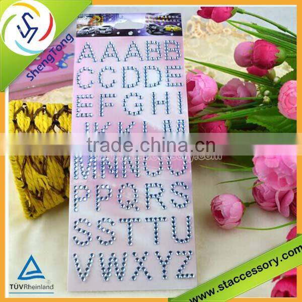 glitter letter stickers self-adhesive mirror letter stickers