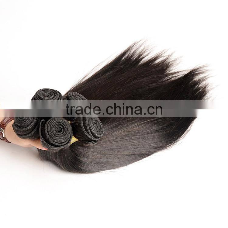 Silky Straight Raw Unprocessed Virgin Indian Hair, 100% Natural Indian Human Hair