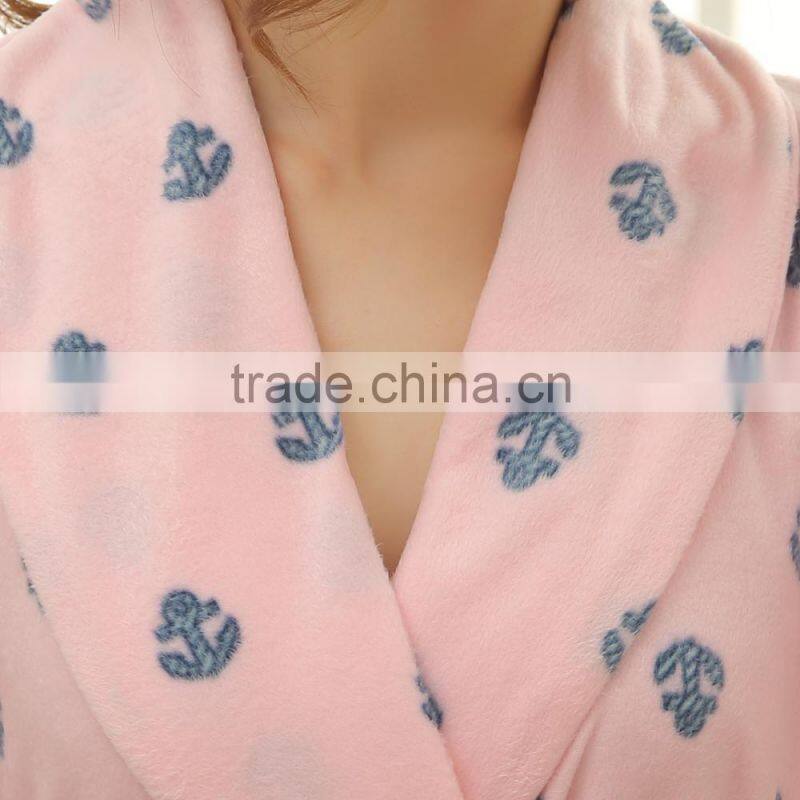 colorful micro polar fleece for girls bathrobe