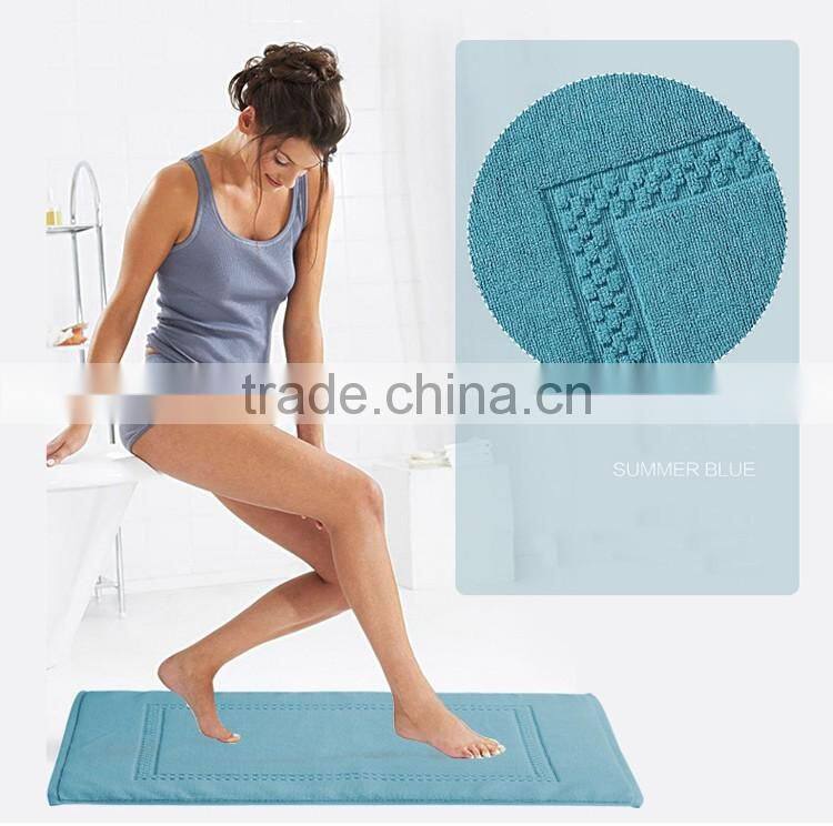 Hotel bath floor jacquard mat towel rugs non slip