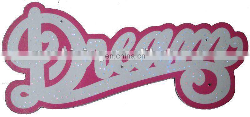 china craft wall art decoration with led light