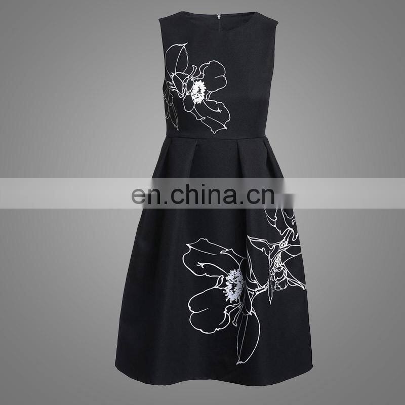 New Design Summer Woman Dress Fashion Ladies Western Dress Designs