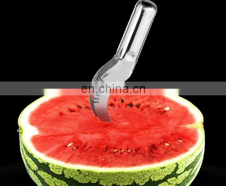 Watermelon Slicer Cutter Knife Corer Server Stainless Steel Kitchen Fruit Tool