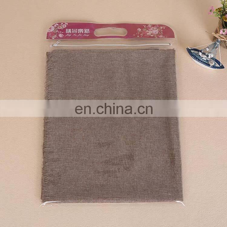 Wholesale customized transparent waterproof clear plastic pvc towel/cloth packaging bag Guangzhou factory