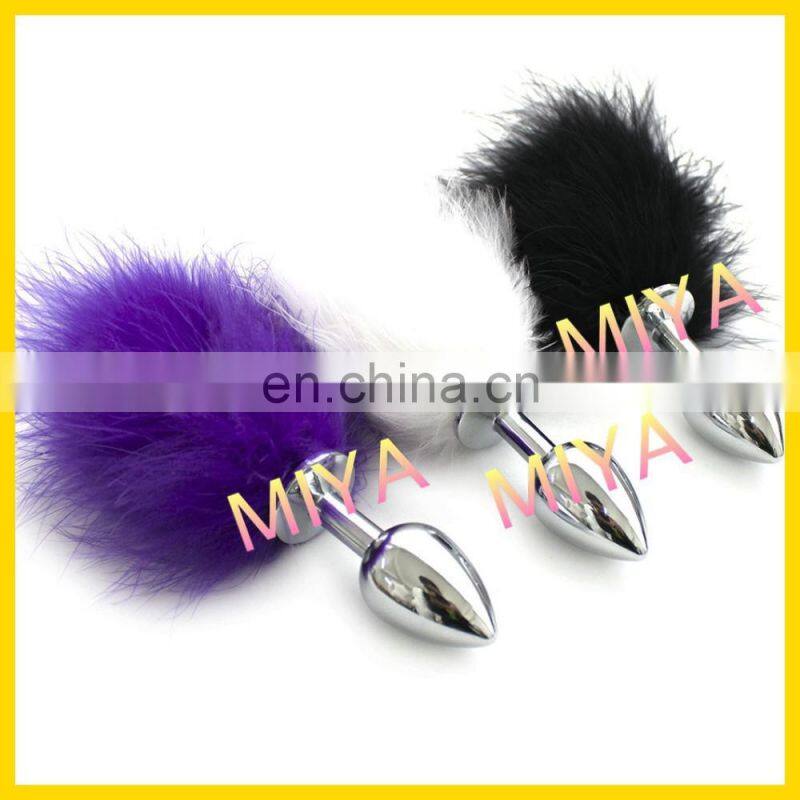 anal sex toys feather tail butt plug