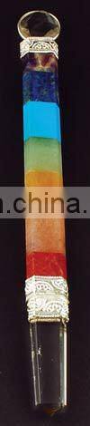 Seven Chakra Healing Stick / 7 Chakra Pyramid Stick / Tibetian Healing Stick/ Healing Stick / Gemstone Healing Stick