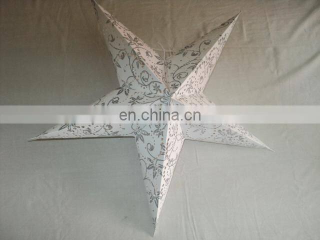 NEW GLITTER PRINTED PAPER STAR LANTERNS from india