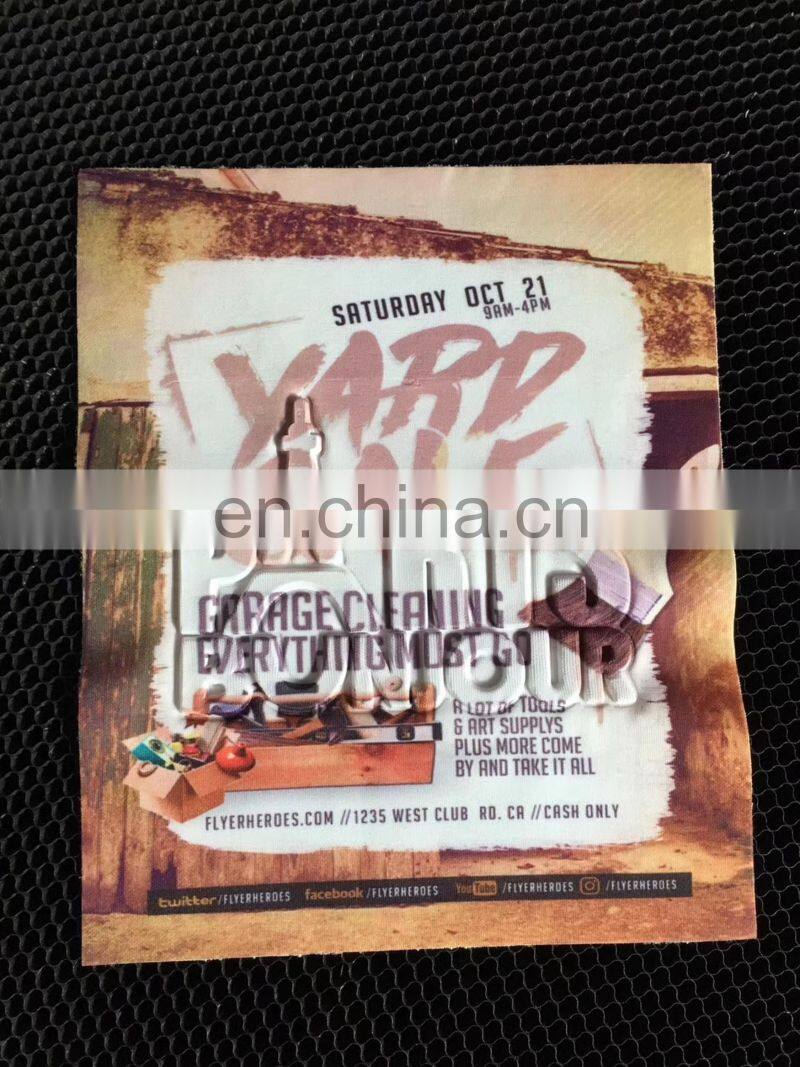 Print Fabric Applique patch with tassel