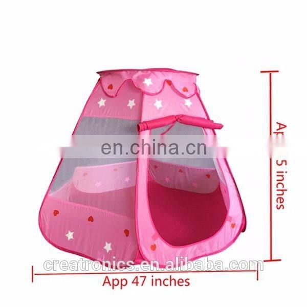 Girls Princess Large Kids Play Outdoor/Indoor Castle Design Round Shape Kid Play Tent,House Tent Princess Castle Play Tent