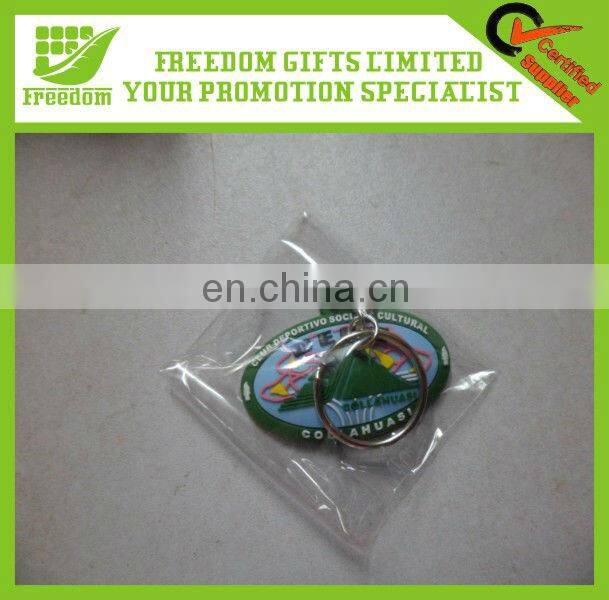 Promotional Plastic PVC Engraved Key Ring