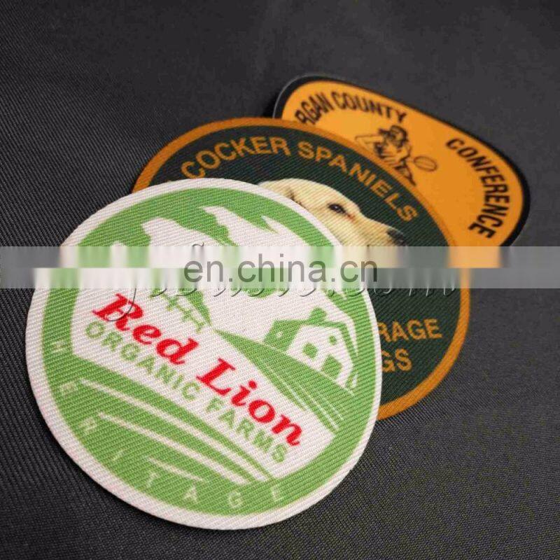 Dye sublimation patches and badges/special design embroidery patches for clothes