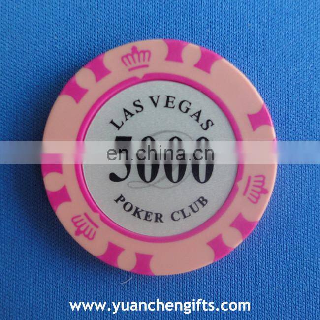 Plastic ABS cheap custom made round rectangular poker chips