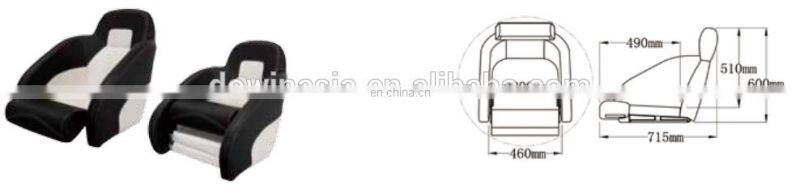 Marine Custom Color Deluxe Flip Up Seat