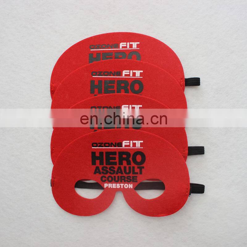 simple style felt mask with customized logo and design