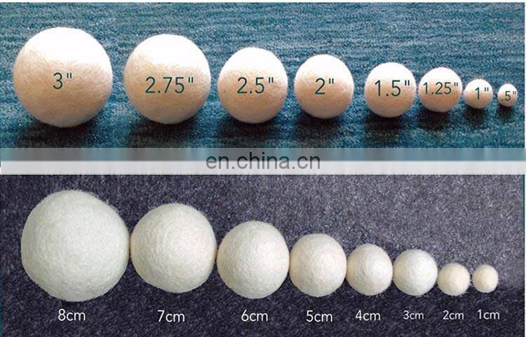 white color Brand new 6 pack wool dryer felt balls