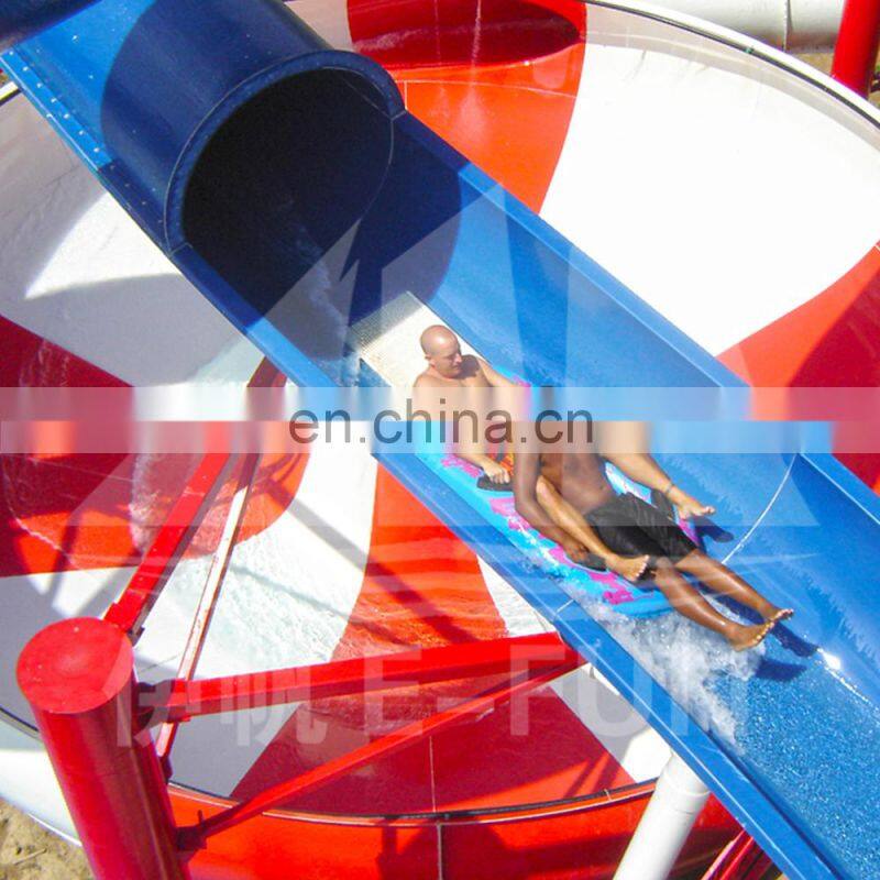 15 - 20 Meter Height Fiberglass Water Slides Two Space Bowl For Water Park