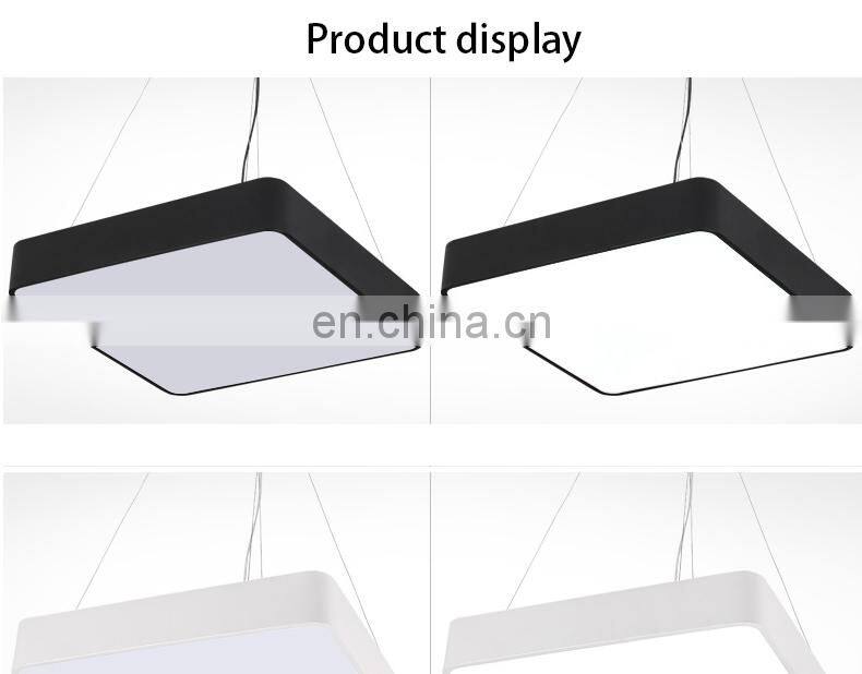 Hot Sale LED Square Super Market Mall Store Ceiling Lamp Modern Simple Commercial Hanging Light Office Lighting