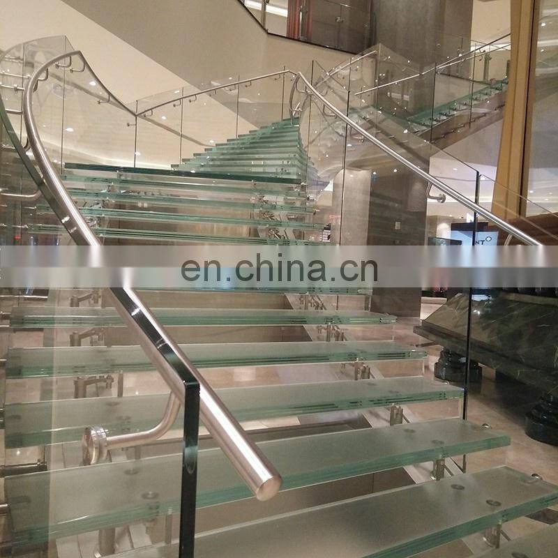 High Quality Safe Tempered Laminated Glass Stair Steps For High-end Places