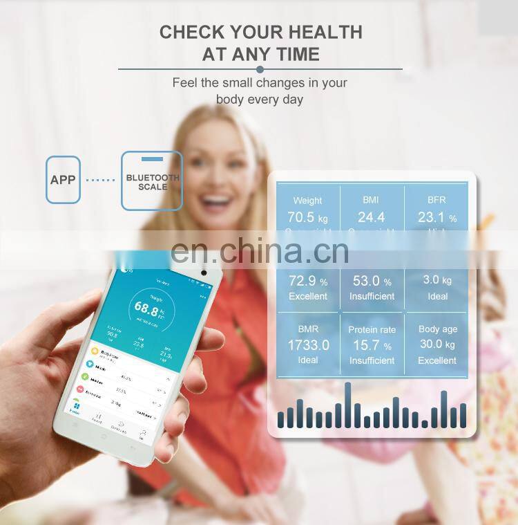 Good Price Blue tooth Body Fat Scale Smart BMI Scale Digital Bathroom Wireless Weight Scale
