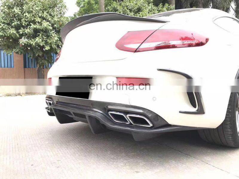 Carbon Fiber Car Rear Lip for Mercede s Ben z W205 C63 AMG Coupe 2-Door 15-17