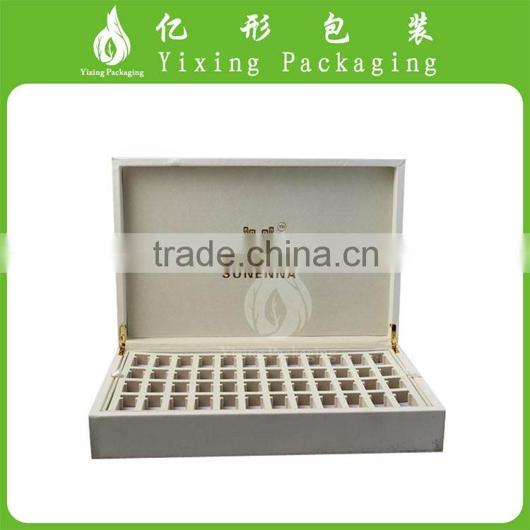 OEM customed PU leather packaging box with EVA foam for perfume