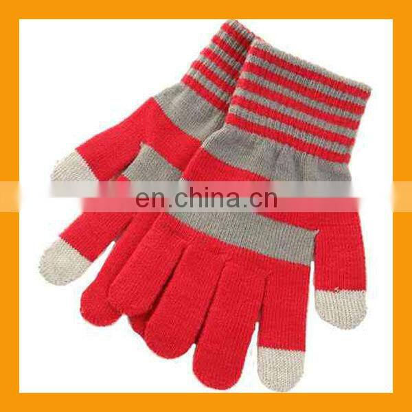 New Ladies Striped Magic Touch Gloves