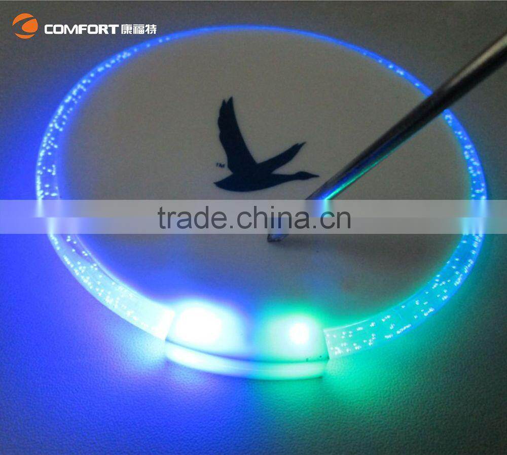 Mini colorful round illuminated sticker coaster
