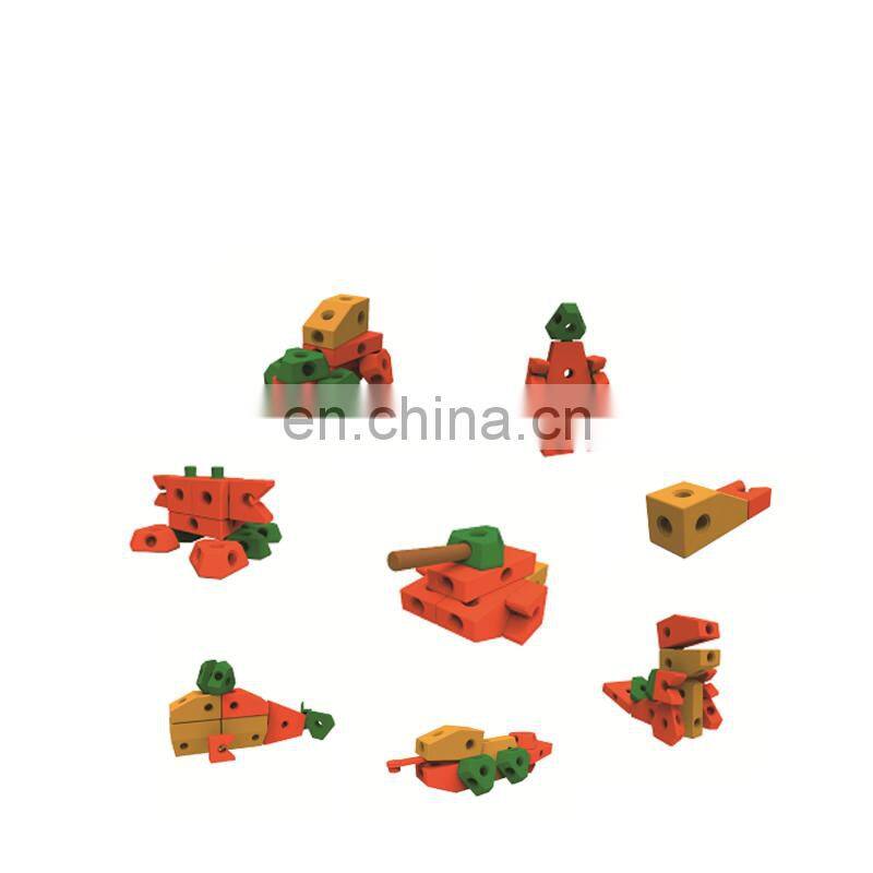 Children EVA foam building blocks to Creative plastic interlocking toy EVA foam building block