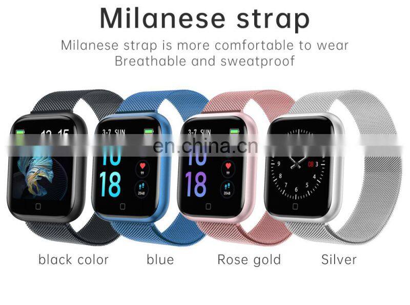 T80S Smart Watch Women Men Sports Fashion Ip68 Waterproof Fitness Tracker Heart Rate Smartwatch