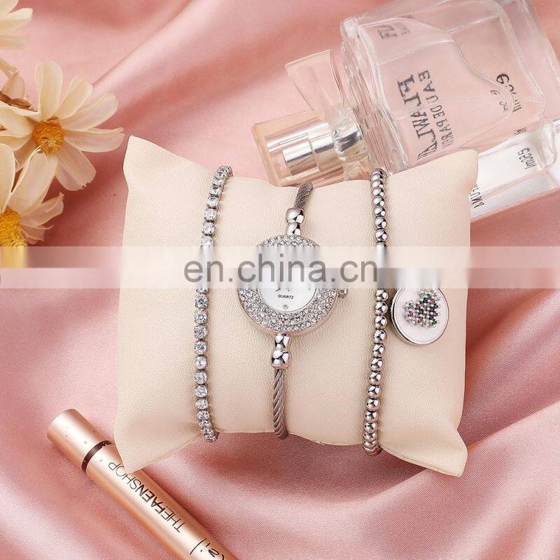 ZONMFEI ZM033-C Ladies Quartz Watches Wristwatch Gift Box Fashion Simple Desgin Woman Watch Set Bracelet