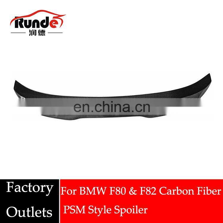 Runde Car Modification Factory Outlet Car Parts Rear Wing for BMW F80 & F82 2014-2020 Carbon Fiber Rear Spoiler