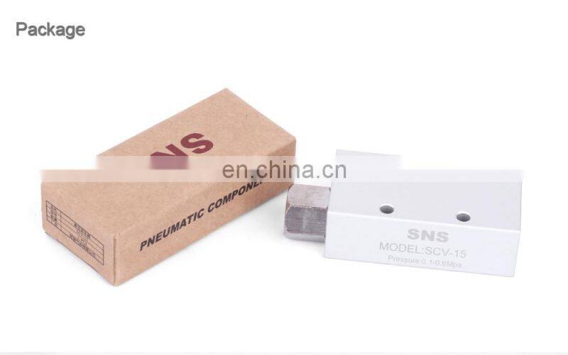 SNS SCV/CCV series pneumatic aluminum alloy air vacuum ejector generator