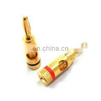 Wholesale High quality 4mm/5mm gold plated brass  banana plug
