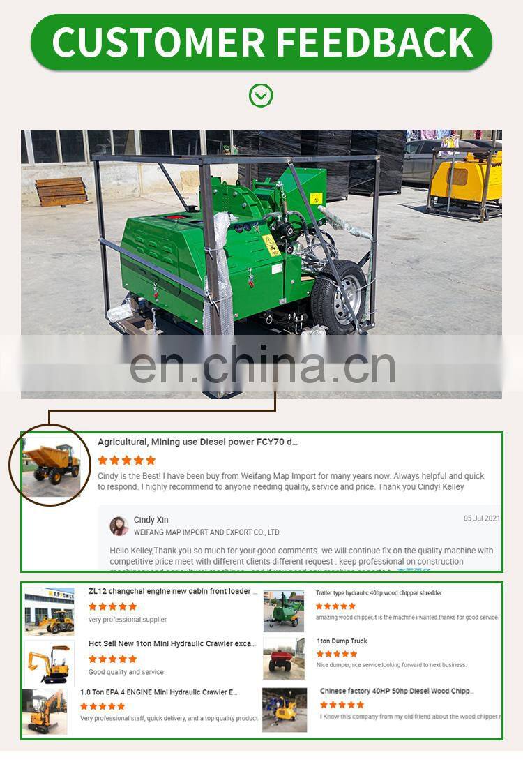 Trade Assured 22hp diesel wood chipper