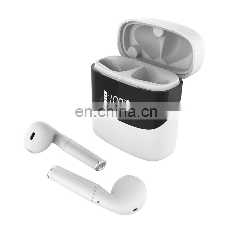 Private model P23 TWS 5.0 touch control handsfree power display tws wireless earphones macaron