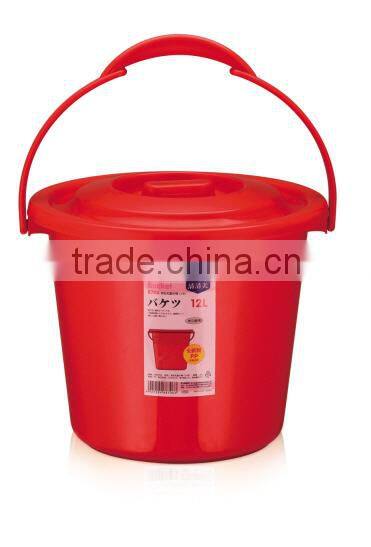 Callia plastic bucket with lid and handle colorful