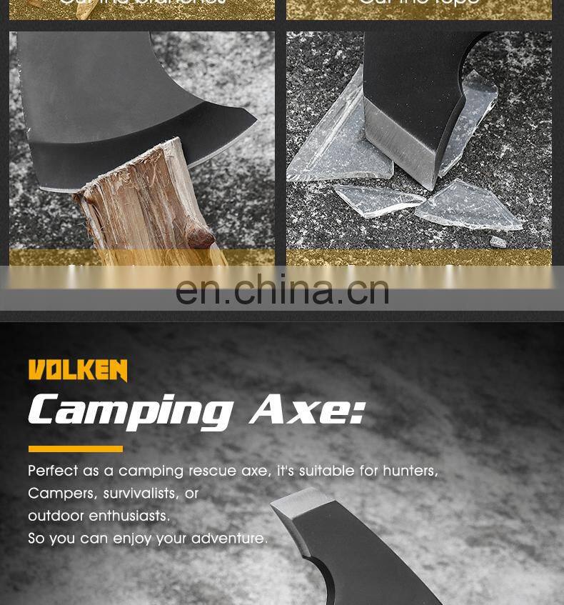 Outdoor multifunctional stainless steel axe safety fire axe high quality camping survival axe
