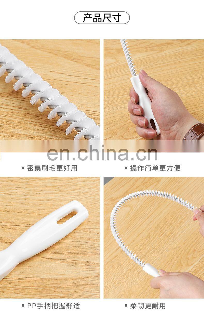 Pipe Dredging Brush Bathroom Hair Sewer Sink Cleaning Brush Drain Cleaner Flexible Cleaner Clog Plug Hole Remover Tool