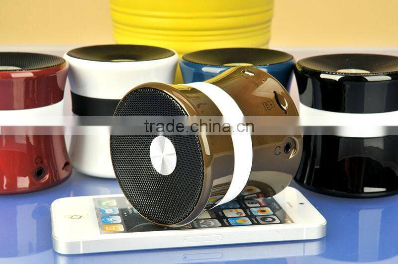 Promotion gift New products / mini Portable bluetooth Speaker / Wireless bluetooth Speaker with FM radio 2014 alibaba express